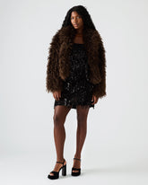 INAYA COAT DARK ESPRESSO